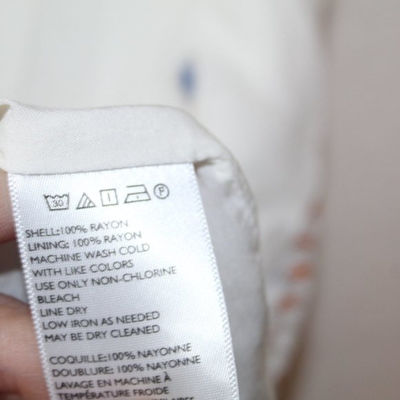 Ecote womens dress size M white printed cutout back mini shift sleeveless casual - Picture 7 of 11